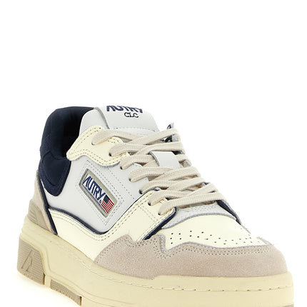 Autry Blue Cowhide Low Top Sneakers