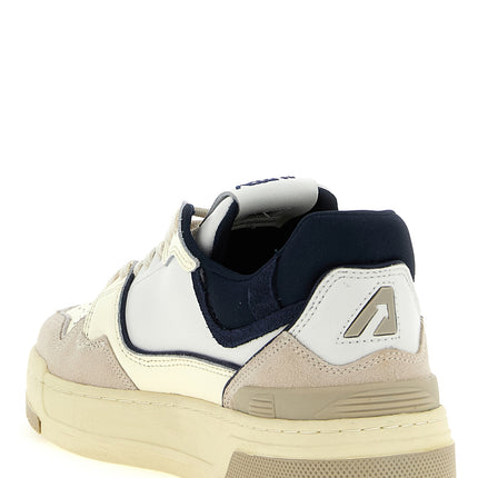 Autry Blue Cowhide Low Top Sneakers