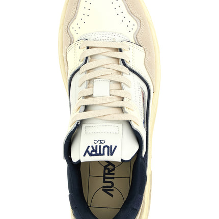 Autry Blue Cowhide Low Top Sneakers