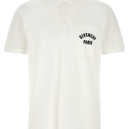 Givenchy White Cotton Polo Shirt