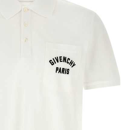 Givenchy White Cotton Polo Shirt