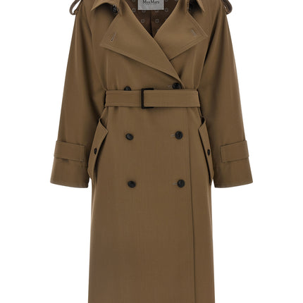 Max Mara Brown Virgin Wool Coat