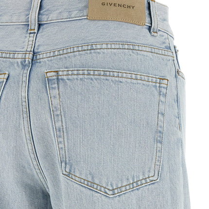Givenchy Blue Cotton Straight-Leg Jeans