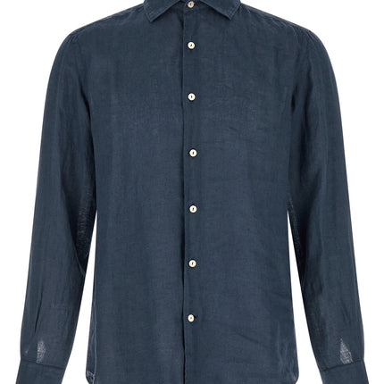 MC2 Saint Barth Blue Linen Blouse