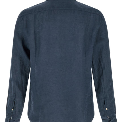 MC2 Saint Barth Blue Linen Blouse