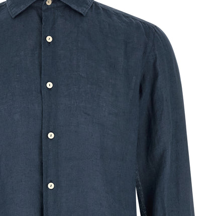 MC2 Saint Barth Blue Linen Blouse