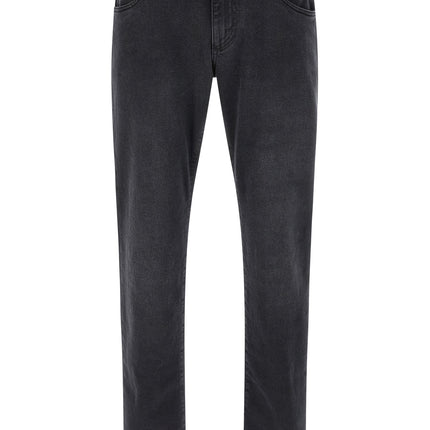 Dolce & Gabbana Black Cotton Straight-Leg Jeans