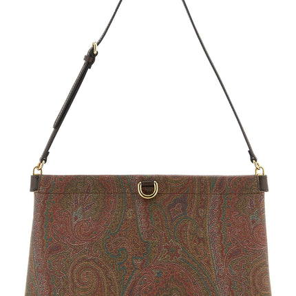 Etro Brown Cotton Clutch Bag