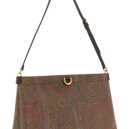 Etro Brown Cotton Clutch Bag