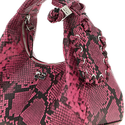 Ganni Fuchsia Recycled Polyester Handbag