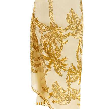 Eres Beige Cotton Midi Skirt