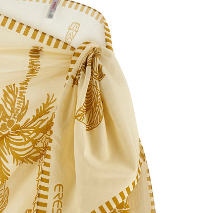 Eres Beige Cotton Midi Skirt