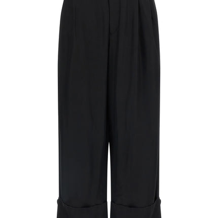 Darkpark Black Viscose Casual Pants