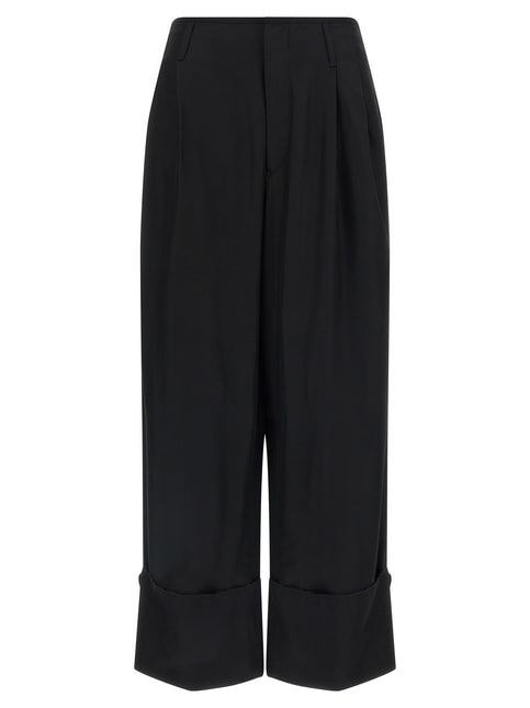 Darkpark Black Viscose Casual Pants