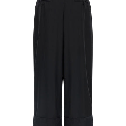 Darkpark Black Viscose Casual Pants