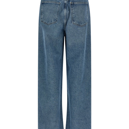 Agolde Blue Cotton Straight-Leg Jeans