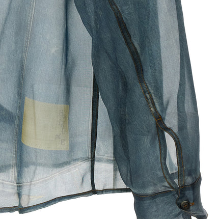 Haikure Blue Silk Blouse