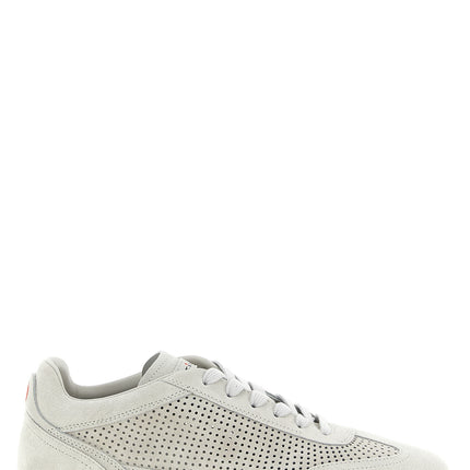 Kiton Gray Calfskin Low Top Sneakers
