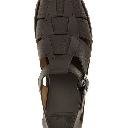 PARABOOT Brown Calfskin Flat Sandals