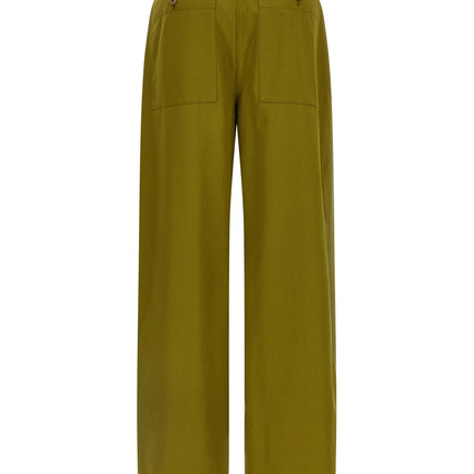 MAISON JEJIA Bicolor Silk Casual Pants