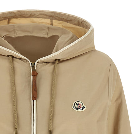 Moncler Beige Polyester Shell Jacket
