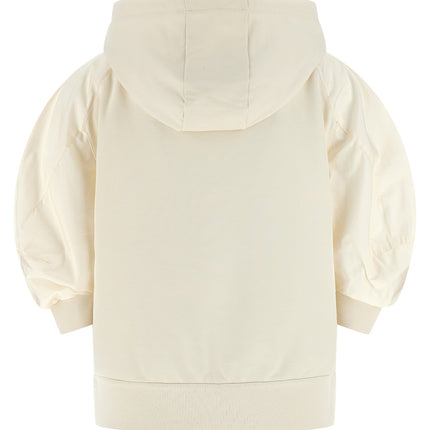 Moncler White Cotton Hoodie