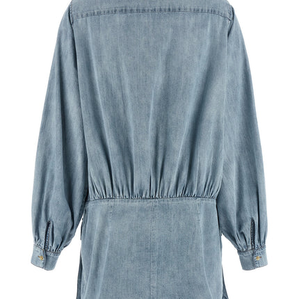 7 For All Mankind Blue Cotton Short Dress