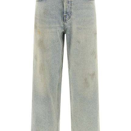 Haikure Blue Cotton Cropped Jeans
