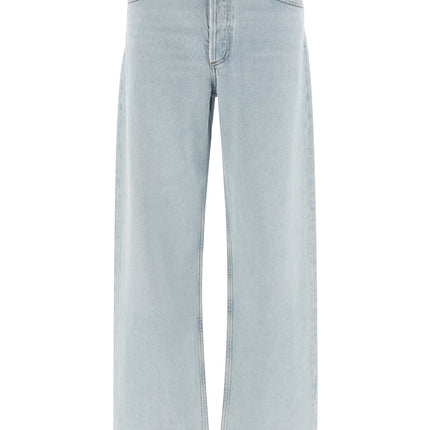 Agolde Blue Cotton Relaxed Fit Jeans