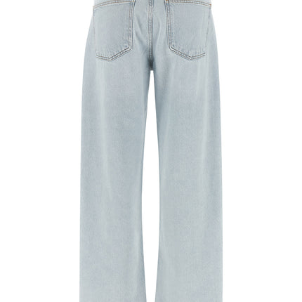 Agolde Blue Cotton Relaxed Fit Jeans