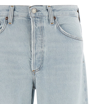 Agolde Blue Cotton Relaxed Fit Jeans