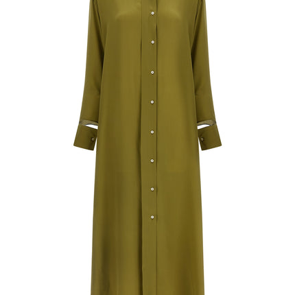 MAISON JEJIA Bicolor Silk Long Dress