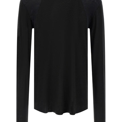 Thom Krom Black Viscose T-Shirt