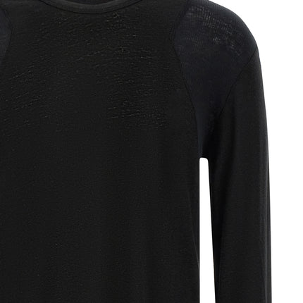 Thom Krom Black Viscose T-Shirt