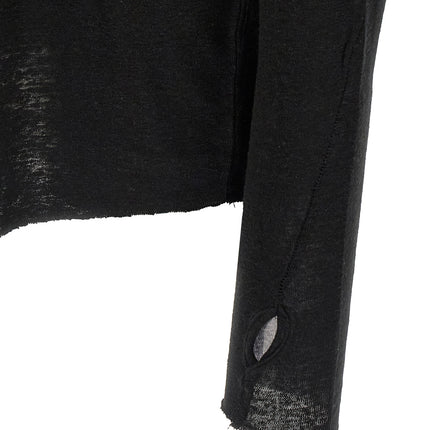 Thom Krom Black Viscose T-Shirt