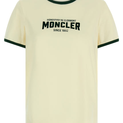 Moncler Beige Cotton T-Shirt