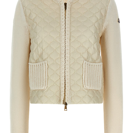 Moncler Beige Cotton Cardigan