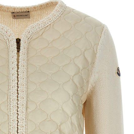 Moncler Beige Cotton Cardigan