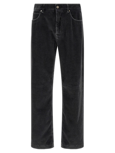 Fendi Gray Cotton Casual Pants