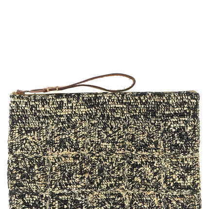 Ibeliv Bicolor Raffia Clutch Bag