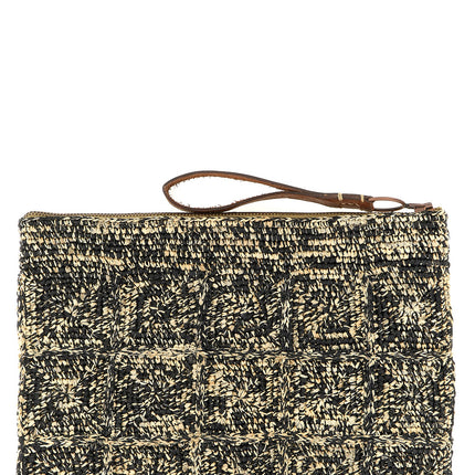 Ibeliv Bicolor Raffia Clutch Bag