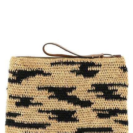 Ibeliv Multicolor Raffia Clutch Bag
