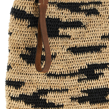 Ibeliv Multicolor Raffia Clutch Bag