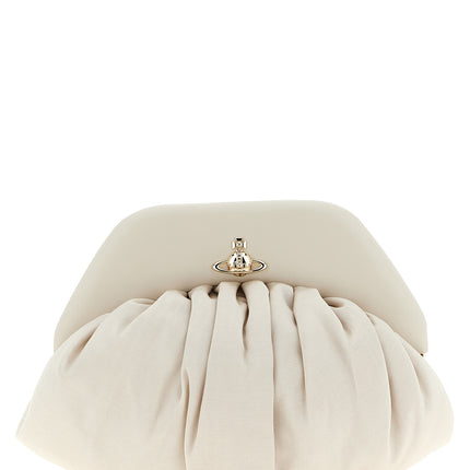 Vivienne Westwood Beige Viscose Clutch Bag
