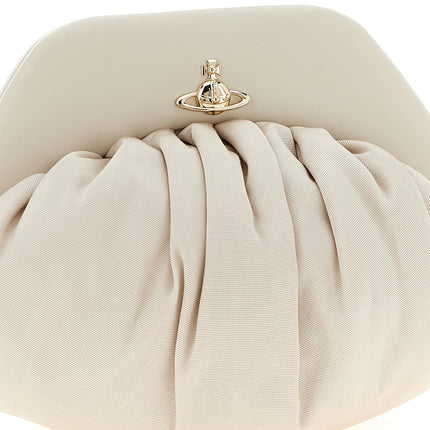Vivienne Westwood Beige Viscose Clutch Bag