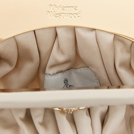 Vivienne Westwood Beige Viscose Clutch Bag