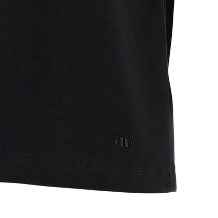 NUDE Black Cotton Sleeveles T-Shirt