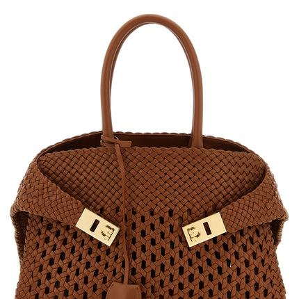 Ferragamo Brown Calfskin Handbag