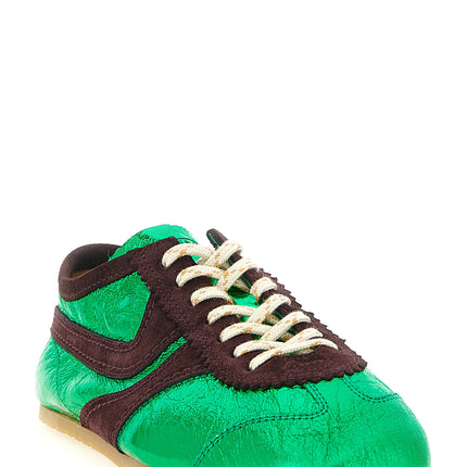 Dries Van Noten Bicolor Lamb Leather Sneakers