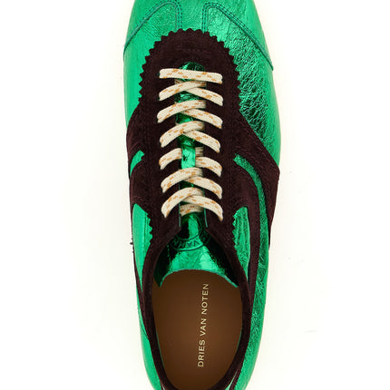Dries Van Noten Bicolor Lamb Leather Sneakers